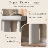 Modern Console Table for Entryway White Entry Way Tables with Drawers Narrow Sofa Tables Behind The Couch - 3 of 4