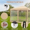Coucheta Pop Up Gazebo, 10 * 10 FT Canopy Tent, One Push Setup-Pop Up Tent, Outdoor Gazebo for Backyard & Patio Furniture - 4 of 4