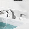 Coucheta 8" Widespread Bathroom Faucets - 3-Hole Design with Pop-Up Drain & cUPC Hoses in Multiple Finishes, Single & 2-Pack Options - 2 of 4