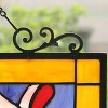 Chloe Lighting Oriental Tiffany-Style Floral Stained Glass Window Panel 34`` Wide - 4 of 4