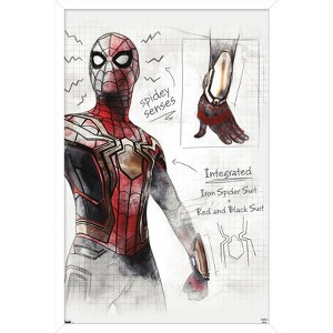 Trends International Marvel Spider-Man: No Way Home - Sketches Framed Wall Poster Prints - 1 of 4