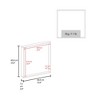 FONTOI Dakota Wall-Mounted Bathroom Cabinet with Mirrored Door Interior Shelves Compact Storage Solution for Modern Homes, Black, 2.8"*23.6"*23.6" - 4 of 4