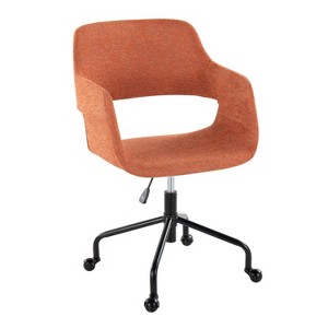 TiramisuBest Contemporary Orange Fabric Adjustable Office Chair with 360¡ã Swivel, Cushioned Seat & Backrest - 1 of 4