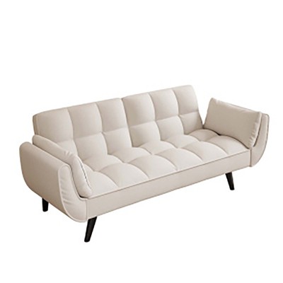 Living Room Sofa, 57" Sofa Couch With Two Armrests Throw Pillow, Tufted Seat Cushion,Comfortable Fit Sofa For Apartment Bedroom Small Space