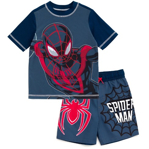 UPF 50 Swim Jumpsuit - Blue/Spider-Man - Kids