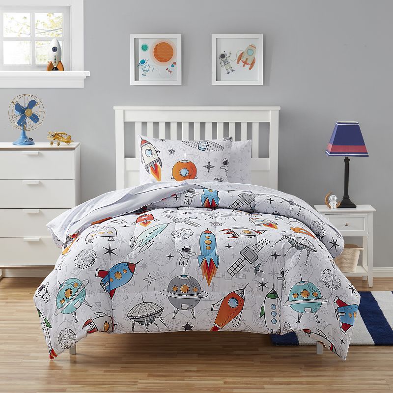 Floating in Space Kids Printed Bedding Set Includes Sheet Set by Sweet Home Collection™, 1 of 6