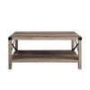 Sophie Rustic Industrial X Frame Coffee Table - Saracina Home - image 3 of 4