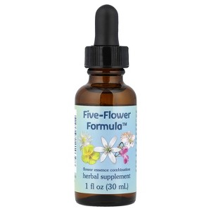Flower Essence Services Five-Flower Formula™, Flower Essence Combination, 1 fl oz (30 ml) - 1 of 4