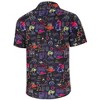 BLUEMING Mens Button Down Shirts Short Sleeve Halloween Graphic Tops Casual Shirt Palm Beach Shirts - 2 of 4