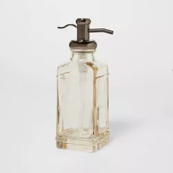 Antique Glass Tall Soap Pump Brown - Threshold™