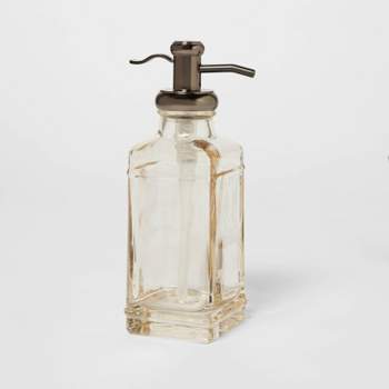 Antique Glass Tall Soap Pump Brown - Threshold™