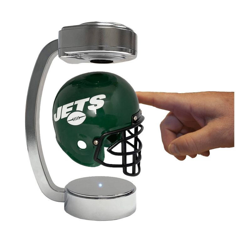 NFL New York Jets Chrome Mini Hover Helmet Sports Memorabilia, 2 of 3