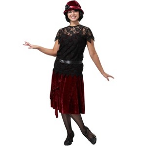 HalloweenCostumes.com Toe Tappin' Flapper Plus Size Costume for Women - 1 of 3
