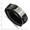 Black Bow Jewelry 24mm Stainless Steel Black Nylon Velcro Medical I.D. Bracelet, 6-8.5in - 3 of 4