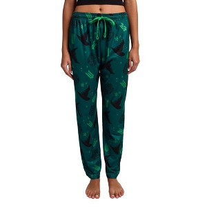 Wicked Part 1 Hats & Tiaras All-Over Print Women’s Green Sleep Pajama Pants - 1 of 4