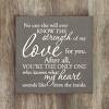 Slickblue Wood Sign with Quote – Rustic Decor, "You Know My Heart" Saying, 7x7, Multicolor Options - 3 of 3