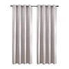 Kate Aurora 1 Piece Riyadh Light Filtering Grommet Top Embossed Diamond Jacquard Window Curtain Panel - 2 of 4