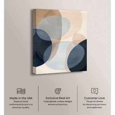 In My Thoughts Abstract Shapes Gallery Wrapped Canvas Wall Art, 30" x 36"