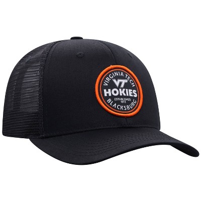 NCAA Virginia Tech Hokies Men's Black Twill with Hard Mesh Back Hat