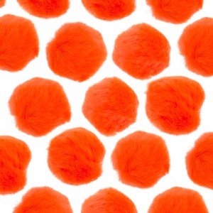 John Bead 1.5in Orange Pom Poms for Crafts Embellishments DIY Art Creative 50 Pieces - 1 of 4