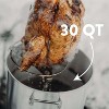 GasOne Turkey Fryer 30 Quart Pot Outdoor Burner – Cast Iron Burner Head 7-Piece Set Outdoor Deep Fryer with Thermometer, Marinade Injector, B-5155-NB - 4 of 4