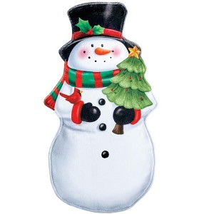 Collections Etc Christmas Snowman Hanging Kitchen Towel - 1 of 3