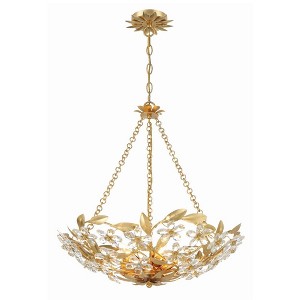 Crystorama Lighting Marselle 6 - Light Chandelier in  Antique Gold - 1 of 4