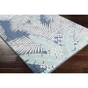 Hauteloom Thebarton Coastal Blue Palm Area Rug - 4 of 4
