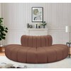 Meridian Furniture,Arc Cognac Vegan Leather Modular Sofa - 2 of 4