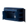 ACEPANO 55.1 in. W Modern MDF Storage Cabinet with 2 Doors, 2 Drawers, Aluminum Handles & 3 Shelves for Living Room-Navy Blue - 4 of 4