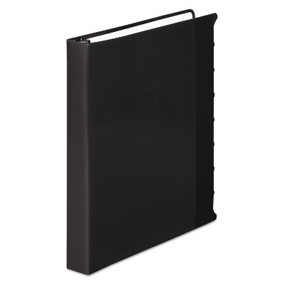 Wilson Jones View-Tab Presentation Round Ring View Binder w/Tabs 1" Cap Black 55095