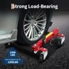 Hydraulic Car Wheel Dolly Jack Set of 2, Heavy Duty 1500 LBS Car Wheel Dolly Vehicle Skates Positioning with Foot Pedal for Auto Tire Repairing - 2 of 4