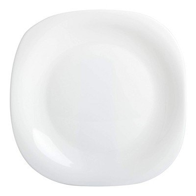 White Square Glass Dinnerware Set, Service for 6