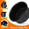 Unique Bargains Aluminum Nonstick Removable Bottom Wedding Birthdays Cake Pan 2 Pcs - 4 of 4