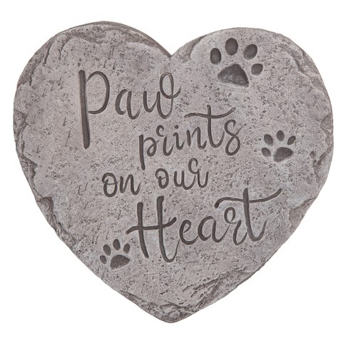 Transpac Stone 9.75" Gray Spring Pet Memorial Stepping Stone - image 1 of 2