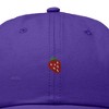 Dalix Lil Strawberry Embroidered Cotton Summer Outdoor Baseball Cap Dad Hat Womens - 2 of 4