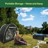 MOEPISY Outdoor Bike Storage Tent Bicycle Shelter With Carry Bag Black - 4 of 4