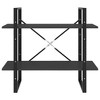 vidaXL 2-Tier Book Cabinet Gray 31.5"x11.8"x27.6" Engineered Wood - 4 of 4