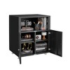 Dolonm Black /White Metal Printer Stand with File Cabinet, Storage Cabinet - 2 of 4