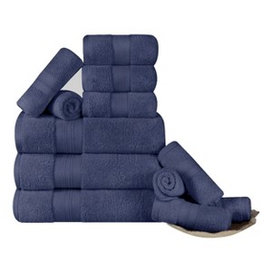 Luxury Cotton Heavyweight Solid Plush Towel Set by Blue Nile Mills - 1 of 4