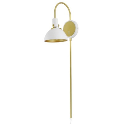 Maxim Lighting Dawn 1 - Light Wall Light in  White/Satin Brass