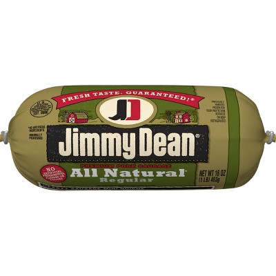 Jimmy Dean All Natural Ground Pork Sausage Roll - 16oz