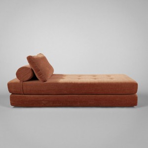 Art Leon Tufted Convertible Chaise Lounge Sofa - 1 of 3
