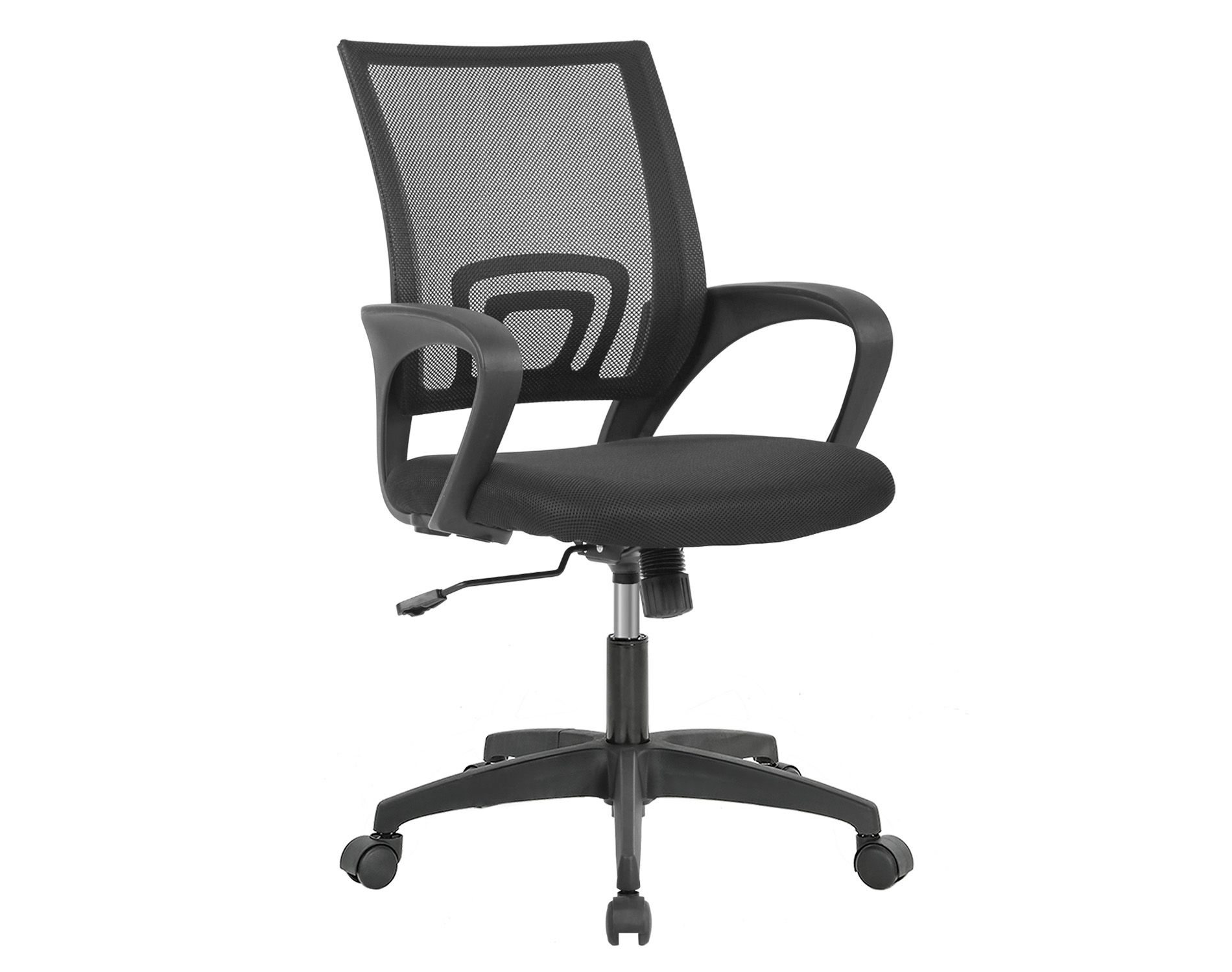 BestMassage Office Chair Computer Chair Desk Chair with 360 Degree Swivel & Lumbar Support Suitable for Office Home, Black
