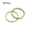 Unique Bargains DIY Craft Brass Hollow Round Jewelry Connecting O-Rings 50 Pcs - 3 of 4