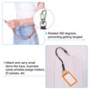 Unique Bargains Keys Whistle Badge Holder Wrist Lanyard with Clasp 2 Pcs - 4 of 4