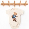 The Juniper Shop Watercolor Soccer Bear Baby Short Sleeve Bodysuit - 2 of 4