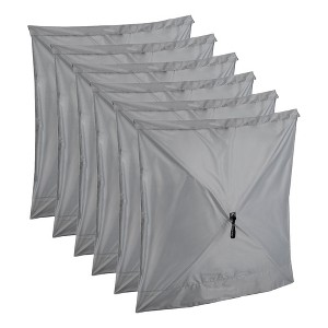 Clam Quick-Set Wind and Sun Panel Attachment for Traveler, Venture, and Escape Screen Shelter Canopy Tent, Accessory Only, Gray (6 Pack) - 1 of 4