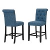 Brassex Set of 2 Stella Counter Height Barstools - 3 of 4