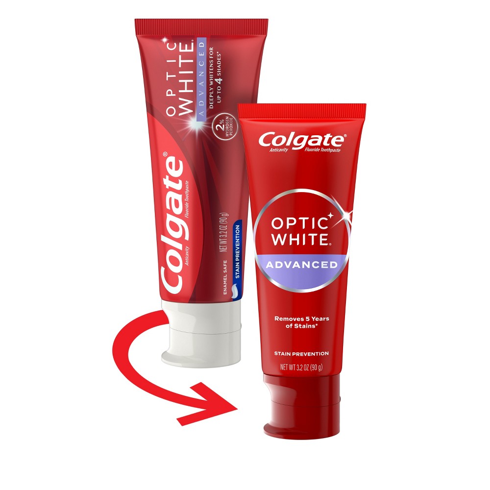 Photos - Toothpaste / Mouthwash Colgate Optic White Advanced Stain Prevention 2 HP Toothpaste - 3.2oz 